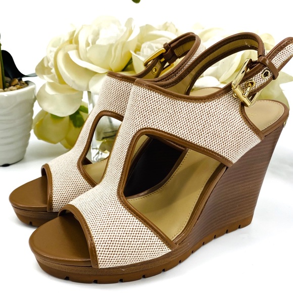 Michael Kors Shoes - NWT Michael Kors Wedge Sandal Heels